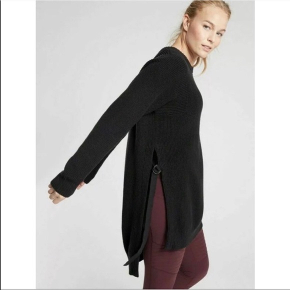 athleta black sweater